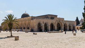 Al-Aqsa-Mosque-on-the-territory-of-the-interior-of-the-Temple-Mount-in-the-Old-City-in-Jerusalem-Israel