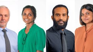ބީއެމްއެލްގެ އެގްޒެކްޓިވް ޓީމް: (ކ-ވ) ޒަމްރާ، ނިމާލް، ރަޝްފާ އަދި ގެރީ
