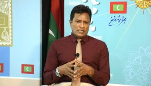 ޑީ.އެން.އޭގެ ވީޑިއޯ ބަޔާނުގައި އުމަރު ނަސީރު ވާހަކަ ދައްކަވަނީ -ފޮޓޯ: ޑީ.އެން.އޭ
