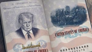 Donald Trump - American passport - US