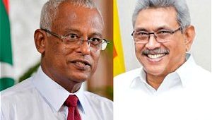 ގޮތާބަޔާ ރާޖަޕަކްސަ އަދި ރައީސުލްޖުމްހޫރިއްޔާ އިބްރާހީމް މުޙައްމަދު ޞާލިޙް