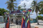 ދިވެހި ޕްރިމިއަރ ލީގުގެ މެޗުތަކަށް މަރުހަބާ ކިއުމަށް ދިއްދޫގައި ގިޑިގެ ޖެހުމުގެ މަސައްކަތް ކުރިއަށްދަނީ...