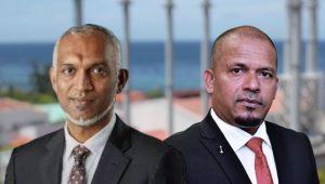 ސްޓެލްކޯގެ އެމް.ޑީ އަހުމަދު ޝަރީފު އަދި މާލޭ މޭޔަރ ޑރ. މުހައްމަދު މުއިއްޒު (ވ)