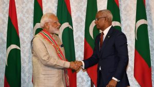 ބޮޑުވަޒީރު ނަރެންދުރަ މޯދީއާއި ރައީސުލްޖުމްހޫރިއްޔާ އިބްރާހިމް މުޙައްމަދު ޞާލިޙް (ކ)