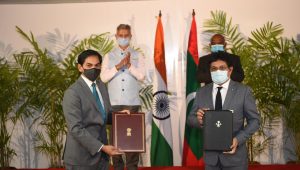 ކެނދިކުޅުދޫގައި ގޭދޮށު މަސް ޕްލާންޓެއް ގާއިމްކުރުމަަށް ދެ ސަރުކާރުގެ ދެމެދުގައި ސޮއިކުރި އެމް.އޯ.ޔޫ ބަދަލުކުރަނީ -ފޮޓޯ: އިންޑިއަން ހައިކޮމިޝަން/ޓްވިޓަރ
