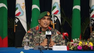 ޗީފް އޮފް ޑިފެންސް ފޯސް މޭޖަރ ޖެނެރަލް އަބްދުﷲ ޝަމާލް -ފޮޓޯ: އެމް.އެން.ޑީ.އެފް