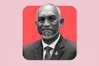 ޓައިމް މަޖައްލާގެ ތައާރަފުގައި ހިމަނައިފައިވާ ރޮއިޓާސްއިން ނަގައިފައިވާ ރައީސްގެ ފޮޓޯ