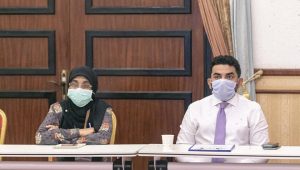 ހެލްތު މިނިސްޓަރ އަމީން އަދި ޑީ.ޖީ  
  މައިމޫނާ -ފޮޓޯ: ހެލްތް މިނިސްޓްރީ