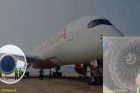 cargo container sucked in right engine of air india flight