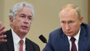 ރަޝިޔާގެ ރައީސް ޕޫޓިން އަދި އެމެރިކާގެ ޖާސޫސީ އިދާރާގެ ޑިރެކްޓަރ ބިލް ބަރންޒް (ވ)