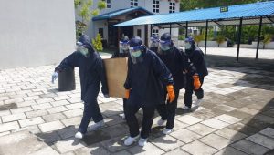ކޮވިޑް ޖެހިގެން މަރުވި މީހަކު ހުޅުމާލޭ ސަހަރާގައި ވަޅުލުމުގެ މަސައްކަތް ކުރިއަށް ދަނީ -އަދިވެސް ފޮޓޯ