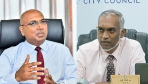 އެޗް.ޑީ.ސީގެ މެނޭޖިން ޑިރެކްޓަރ ސުހެއިލް އަހުމަދު އަދި މާލޭ މޭޔަރ ޑރ. މުހައްމަދު މުއިއްޒު (ކ)