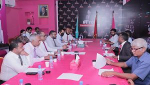 ޑީއާރްޕީ އާއެކު ޕީޕީއެމް/ޕީއެންސީ ކޯލީޝަނުން މި މަހު19 ވަނަ ދުވަހު ބައްދަލުކުރަނީ  -ފޮޓޯ: ޕީ.ޕީ.އެމް