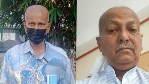 އިބްރާހިމް ލަތީފު އޮޕަރޭޝަނަށް ވެއްދުމުގެ ކުރިން ނަގައިފައިވާ ސެލްފީއަކާއި ހޮސްޕިޓަލް ބޭރުގައި ނަގައިފައިވާ ފޮޓޯއެއް