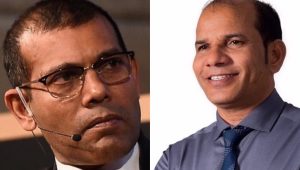 ދިއްދޫ ދާއިރާގެ ކުރީގެ މެމްބަރު އަބްދުއްލަތީފު (ކ) އަދި ރައީސް މުހައްމަދު ނަޝީދު 
