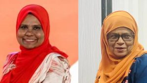 މަޖީދިއްޔާގެ ޕްރިންސިޕަލް އައިޝަތު މުހައްމަދު ސޯލިހާއި ޑެޕިއުޓީ ޕްރިންސިޕަލް ޝީޒާ އަލީ (ވ)