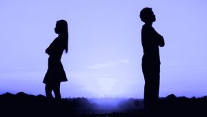 man woman breakup