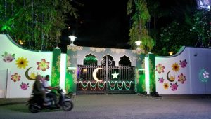 ފިތުރު ޢީދަށް މުލީއާގެ ޒީނަތްތެރިކޮށްފައި. -އަދިވެސް ފޮޓޯ: މުހައްމަދު ޝަހީބު
