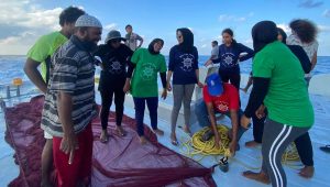 ނައިފަރު އަންހެނުންގެ މަސްދަތުރުގެ ތެރެއިން... -ފޮޓޯ: ފިޝަމަންސް އެސޯސިއޭޝަން އޮފް ނައިފަރު