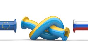 russia-ukraine-europe-gas-crisis-concept-pipeline-tied-knot-d-illustration-white-background-86537348